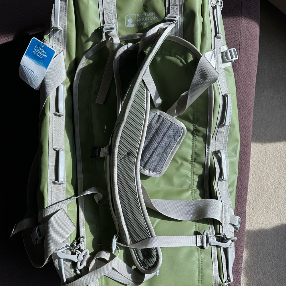Eastern Mountain Sports Gray and Green Backpack